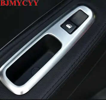  BJMYCYY Fit For 2017 Peugeot 3008 5008 Accessories 4pcs/set ABS decorative box car window lift swit