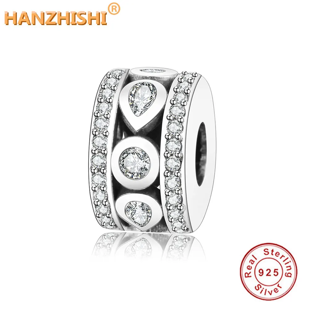 

Authentic 925 Sterling Silver Round Shape Charm Beads Fit Pandora Charm Bracelet Original Silver Jewelry Making DIY berloque