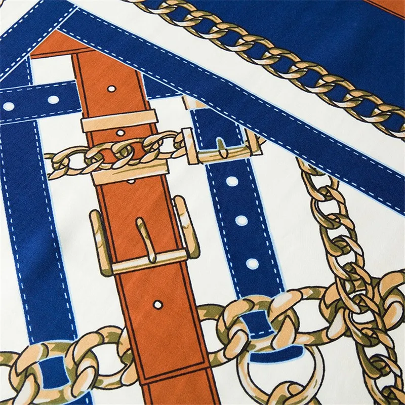 Саржевый Шелковый женский шарф 130*130 геометрический британский стиль пояс с принтом квадратные шарфы обертывания брендовый подарок модные большие шелковые шали