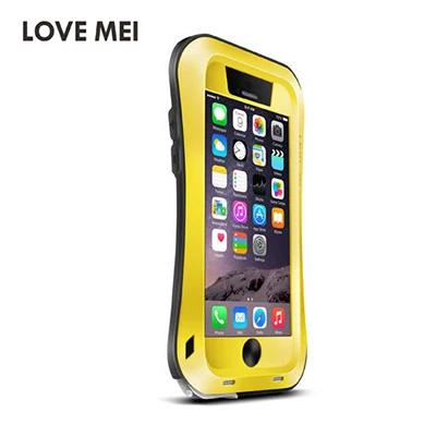 LOVE MEI Life водонепроницаемый металлический чехол для iPhone 5 5S SE 6 6S Plus 6P 6Plus чехол алюминиевый чехол s с закаленным стеклом