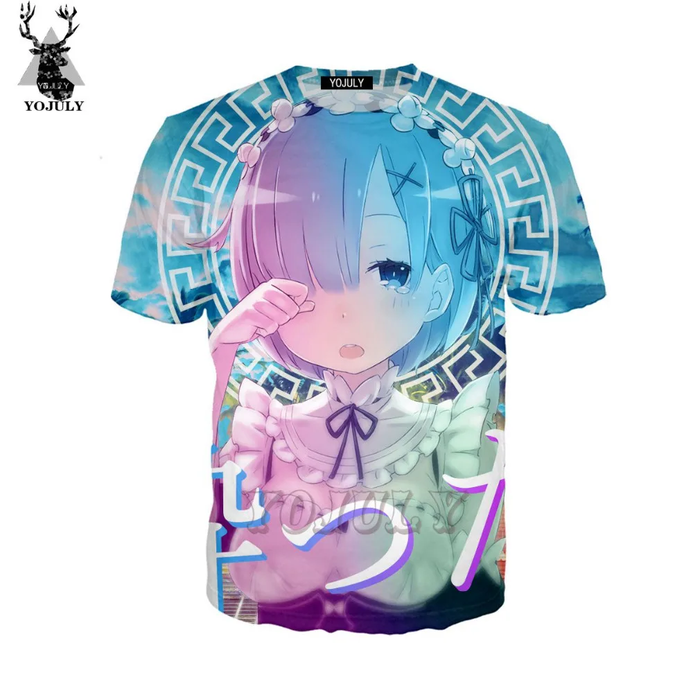 

YOJULY 3D Print Unisex Anime Cute Girl Rem Re:ZERO Vaporwave Casual T-shirt/Tshirt/Sweatshirt/Hooded hoodies/Zipper Coat 113