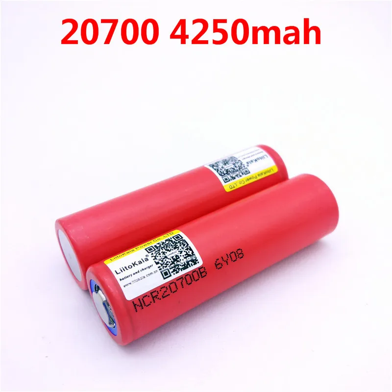 Много Liitokala для SANYO 20700B 20700 4250mAh аккумулятор NCR20700B высокочастотный аккумулятор 20A 20700