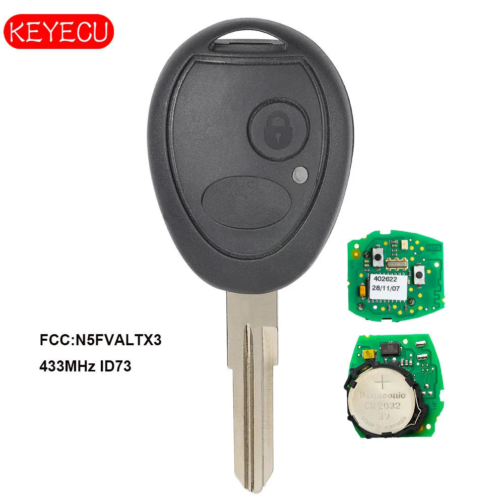 

Keyecu OEM Remote Key Fob 433Mhz ID73 for Land Rover Discovery 1999 2000 2001 2002 2003 2004, 73370847C
