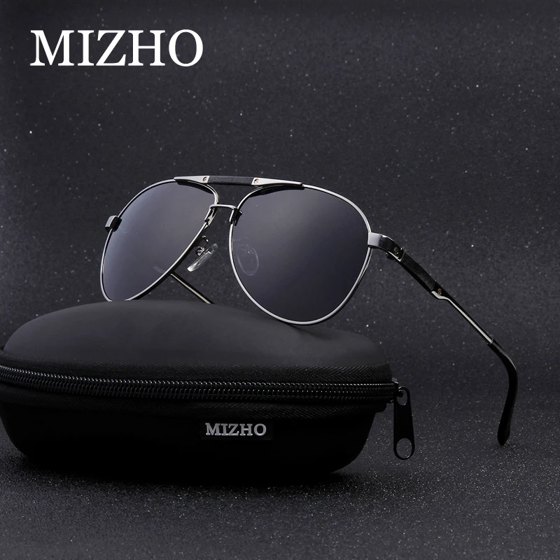 

MIZHO HD Visual Outdoor travel Use Sunglasses Men Polarized 2016,Stainless Steel Frame IP Vacuum Plating UV400 Glasses Polaroid