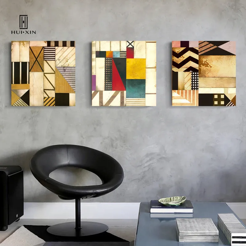 Us 5 1 48 Off Geometric Beauty Modern Art Intense Visual Impact Gallery Collection Work Room Hallway Decor Homewarming Gift Hd Oil Printings In