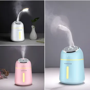 

3in1 Multi 330ml USB Air Ultrasonic Humidifier Essential Oil Aroma Diffuser with Led Light Fan for Home Office Car