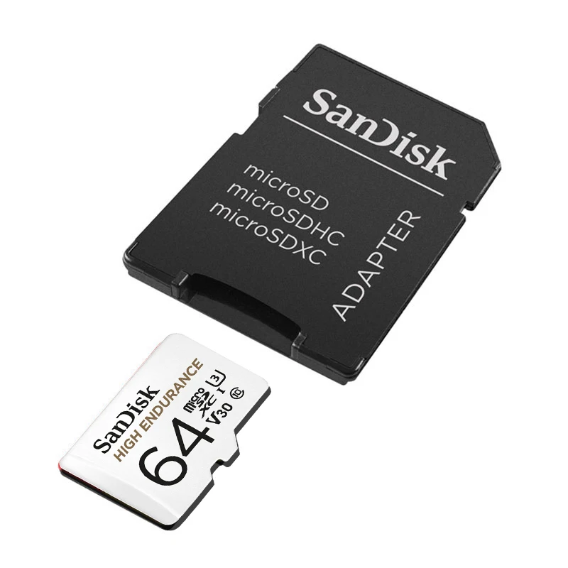 Двойной Флеш-накопитель SanDisk с высокой износостойкостью MicroSD карта, 32 ГБ, 64 ГБ 128 ГБ 256 ГБ до 100 МБ/с. C10 видео Скорость U3 V30 Full HD 4K для видео наблюдения