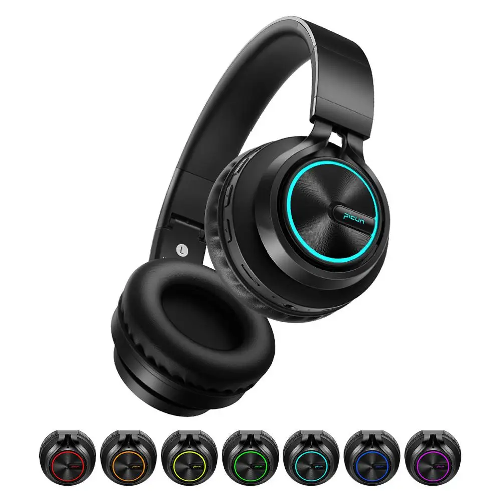 Online B6 Drahtlose Kopfhörer Bluetooth 4,1 Kopfhörer 12 H Spielen zeit Stereo Glowing Headset Kopfhörer Mit Mic Für Tv Handy xiaomi