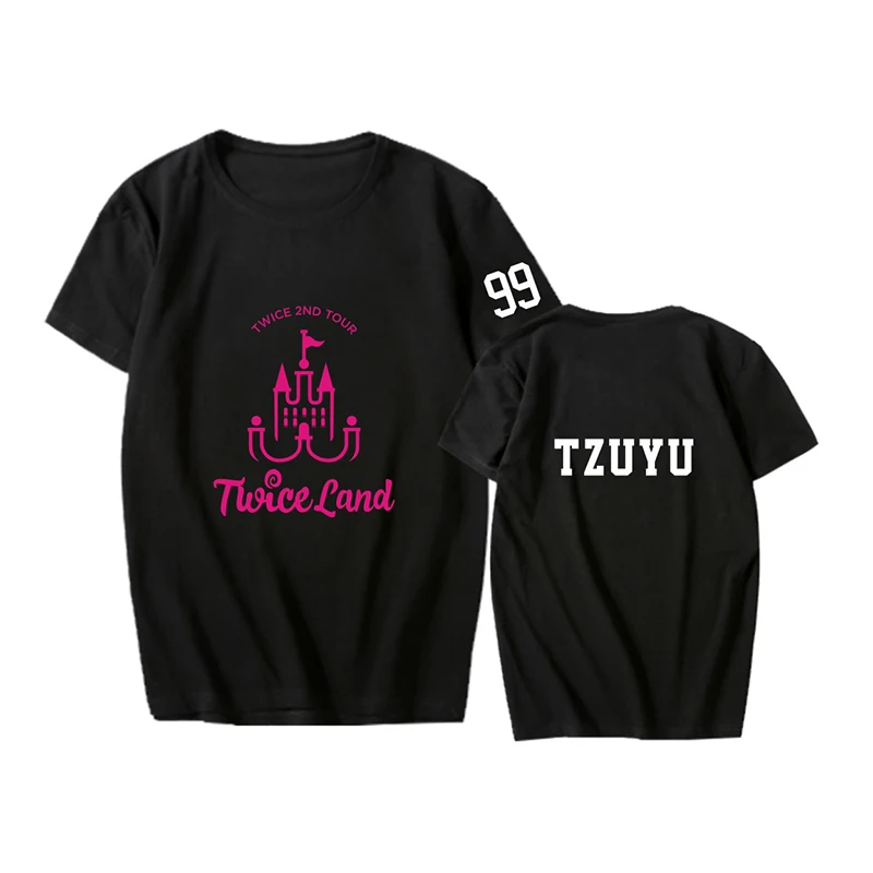 

KPOP Korean Fashion TWICE 2ND TOUR Concert Cotton Tshirt K-POP T Shirts T-shirt PT723