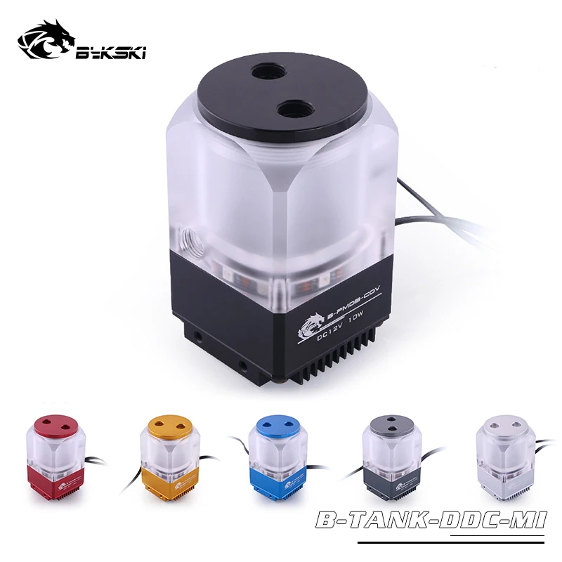 B-Tank-DDC-MI Red Bykski Mini DDC Pump Reservoir Combo w//Armor