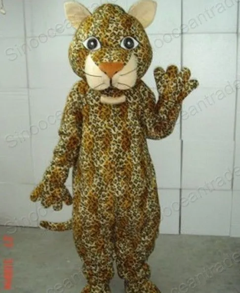 

LEOPARD PANTHER CHEETAH CATAMOUNT Cartoon Adult Size Mascot Costume Fancy Dress Animal mascot costume free shipping