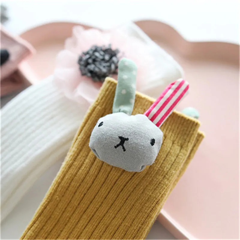 Winter Spring Cotton Baby Socks Cartoon rabbit Baby Girl Socks Newborn Knee High Long Leg Warmers Girls Socks  (4)