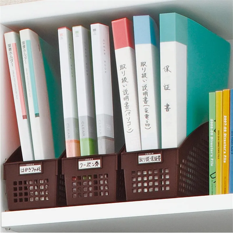 منظم قرطاسية حامل المجلات رفوف البلاستيك سلات تخزين الحمام التجميل جعل عمليات مجوهرات أشتات سلة التخزين