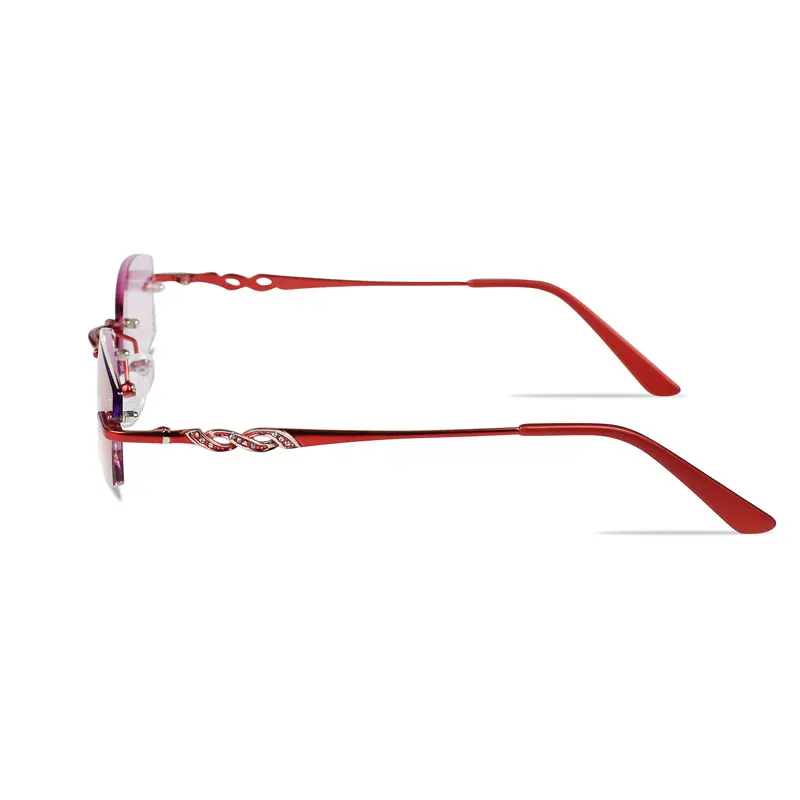 Vanlook женские очки для чтения со стразами без оправы антибликовые очки для глаз с диоптрией+ 1 1,5 2 2,5 3 3,5 4
