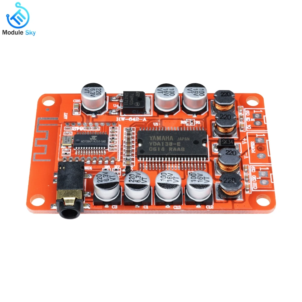 

YDA138 Bluetooth Digital Amplifier Board Class D 2*15W Stereo HIFI Audio Sound Board Volume Control Speaker AMP Board 2x15W