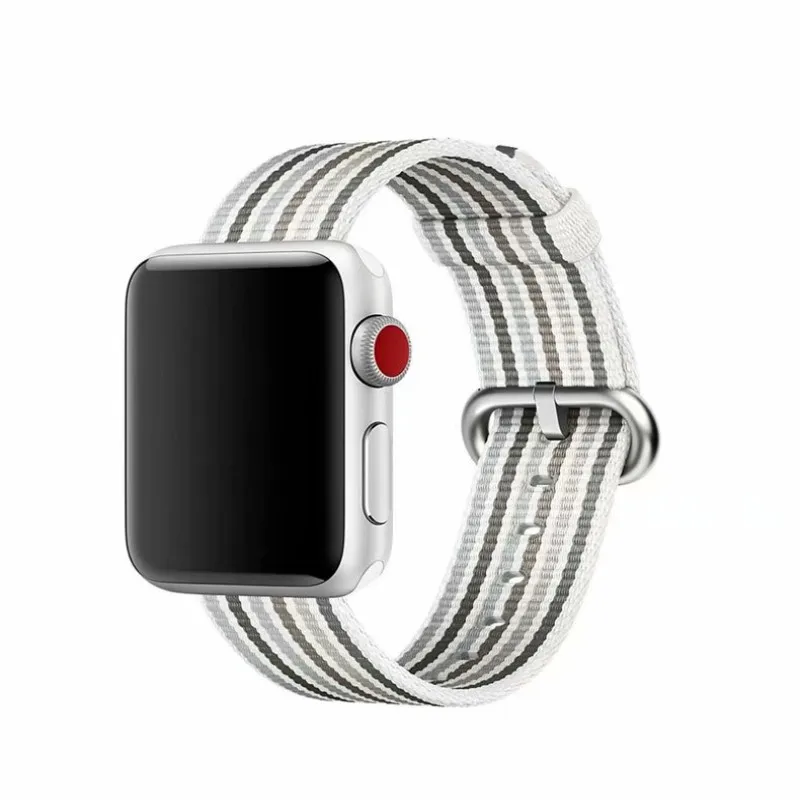 40 мм 44 мм лямка из нейлоновой ткани ремешок для Apple Watch 4 ткань полоса браслет ремень ремни Ремешок 38 мм 42 мм для iWatch 4/3/2/1