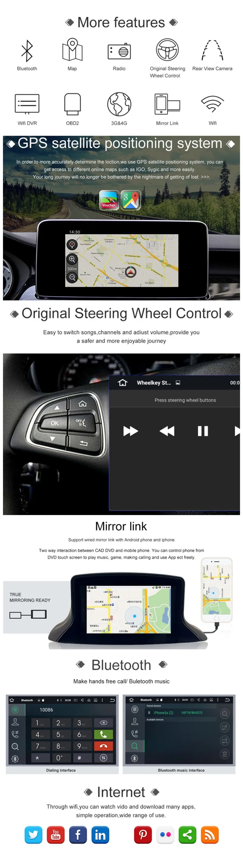 12,1 дюймов 2 Din Автомобильный Радио Android 7,1 автомобиля gps dvd-плеер навигации для Ford Mustang 2010 2011 2012 2013 2104 авто