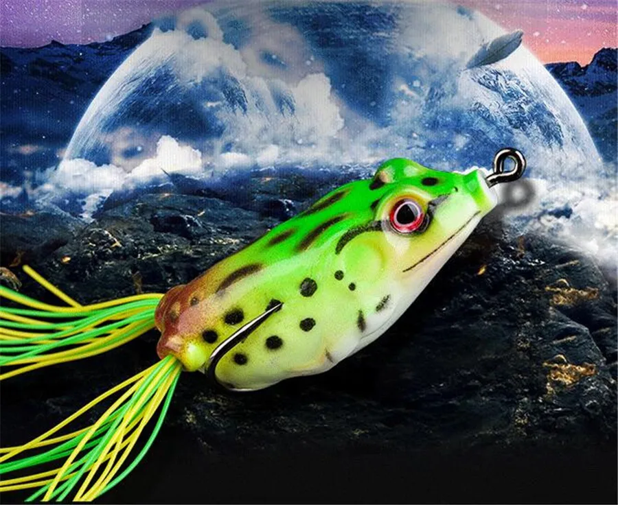 Silicone Frog Fishing Lure Ray Frog Artificial Soft Bait For Snakehead lures (1)