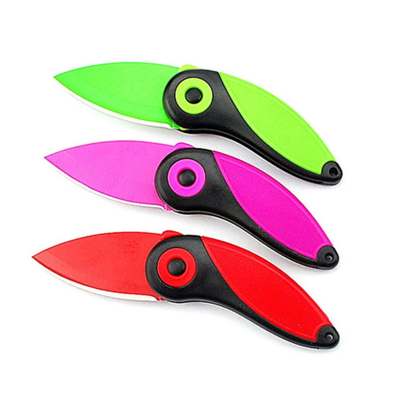 

2017 New Mini Bird Stainless steel Knife Gift Knife Pocket Folding Knives Kitchen Fruit Paring Knife With Colourful ABS Handle