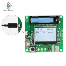 Medidor de transistores MG328 medidor ESR Inductor-condensador, ESR DIY MG328 multifunción con línea de prueba