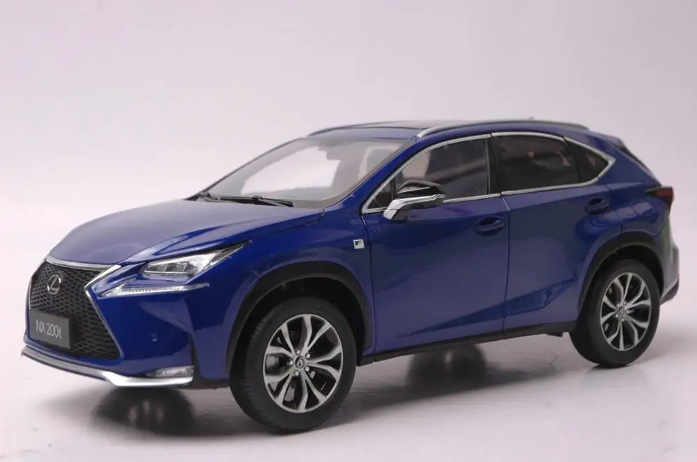 Модель литая игрушечного автомобиля 1:18 для Lexus NX 200t 2018 Blue SUV коллекционная