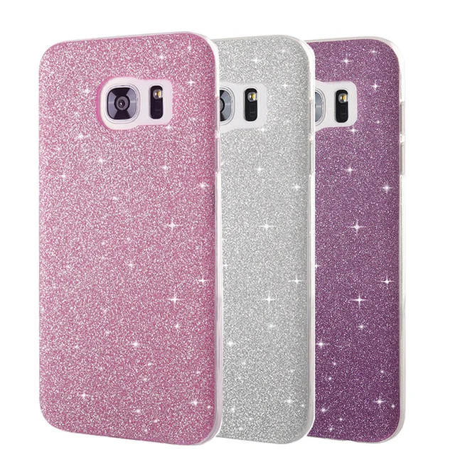 

Case For Samsung Galaxy S6 S7 Edge S8 S9 Plus J3 J5 J7 A3 A5 A7 2016 2017 Grand Prime J7 Neo Cover Shining Powder Coque Casing