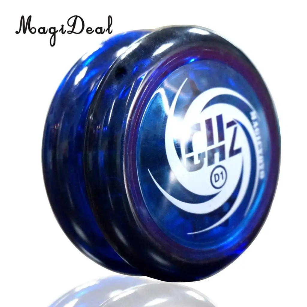 Plastic D1 Spin Ball Professional YoYo Size E Bearing with String for Kids Children Adult Classic Toy Green