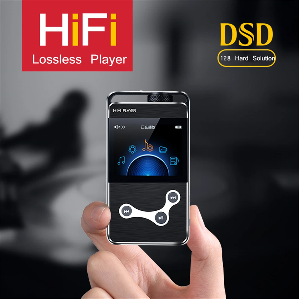 

ZIKU HK-X9 Lossless Music DAC + DSD Professional HK X9 MP3 HiFi Music Player 2.4 inch Screen AMP