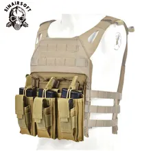 SINAIRSOFT тактическая сумка охотничий Molle тройной 223/5. 56 мм Открытый верх Mag журнал сумка для пейнтбола страйкбол LY2044