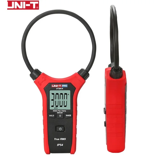 

UNI-T UT281C True RMS AC 0.01- 3000A Flexible Clamp Ammeter, Multipurpose Table Backlight / Auto Power Off