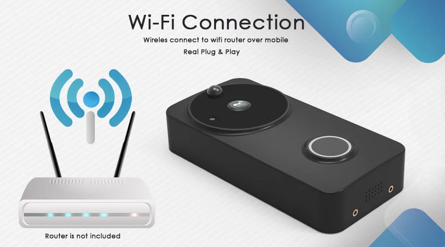 CTVMAN всепогодное беспроводное видеопереговорное устройство дверной звонок PIR видео вызов Обнаружение движения Wi-Fi Домашний домофон