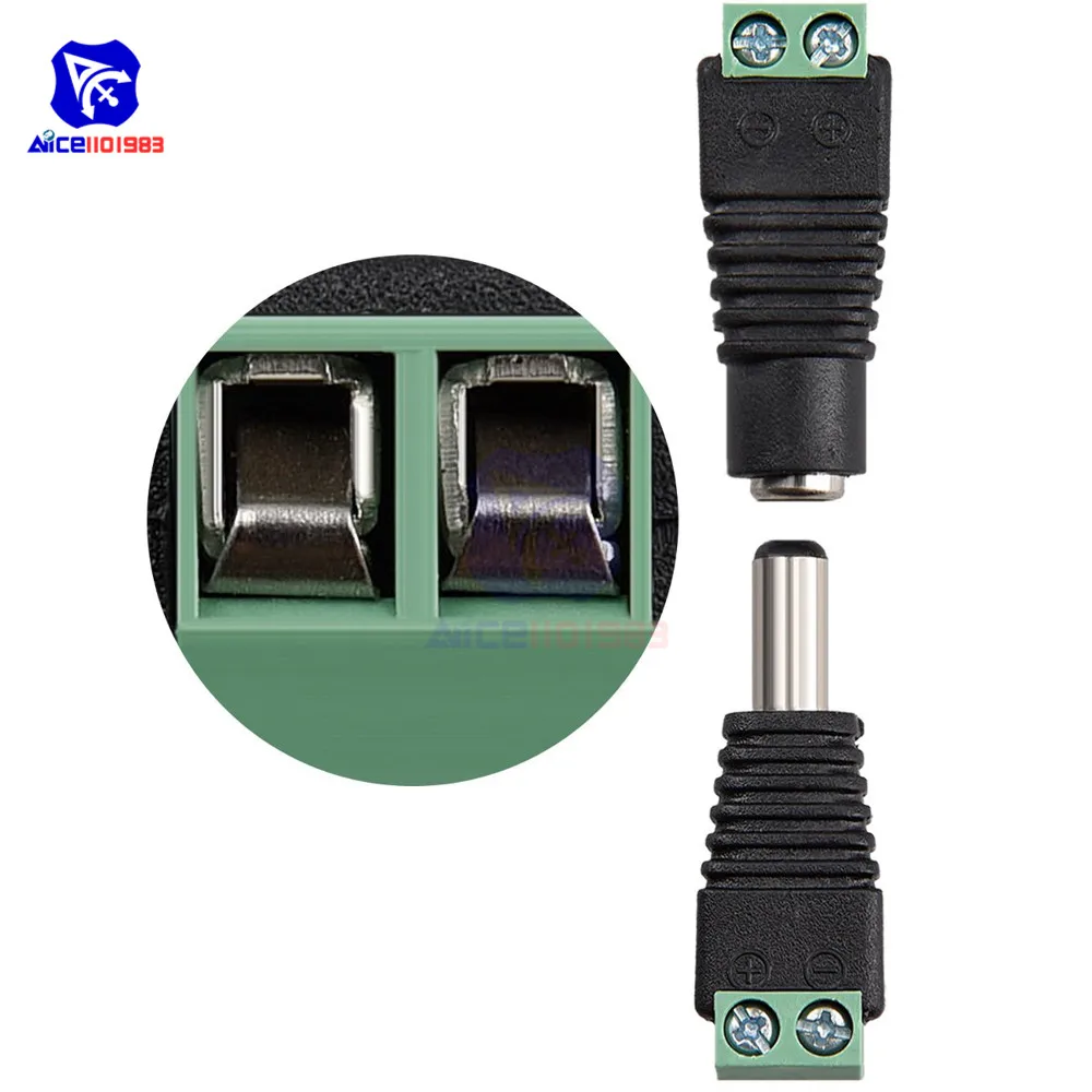 Штепсельная Вилка постоянного тока разъем для адаптера 2 1x5 5 мм камеры