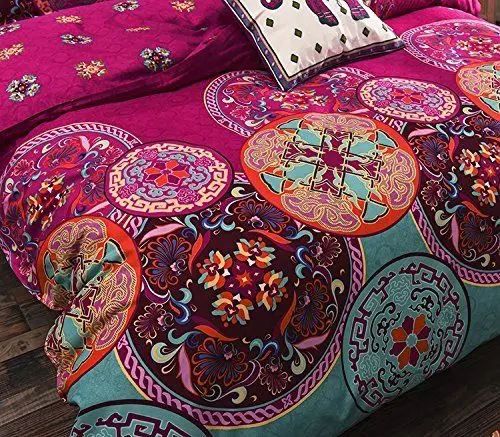 Богемный Восточный Мандала постельные принадлежности одеяло пододеяльник набор 3 шт постельных принадлежностей