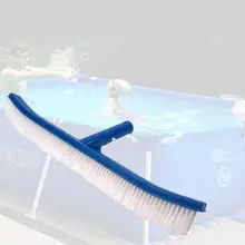 Swimming Cleaning Tools 18 Inch Blue Swimming Pool Brush PVC Frame Handle Clean Brush Pool Cleaning Equipment