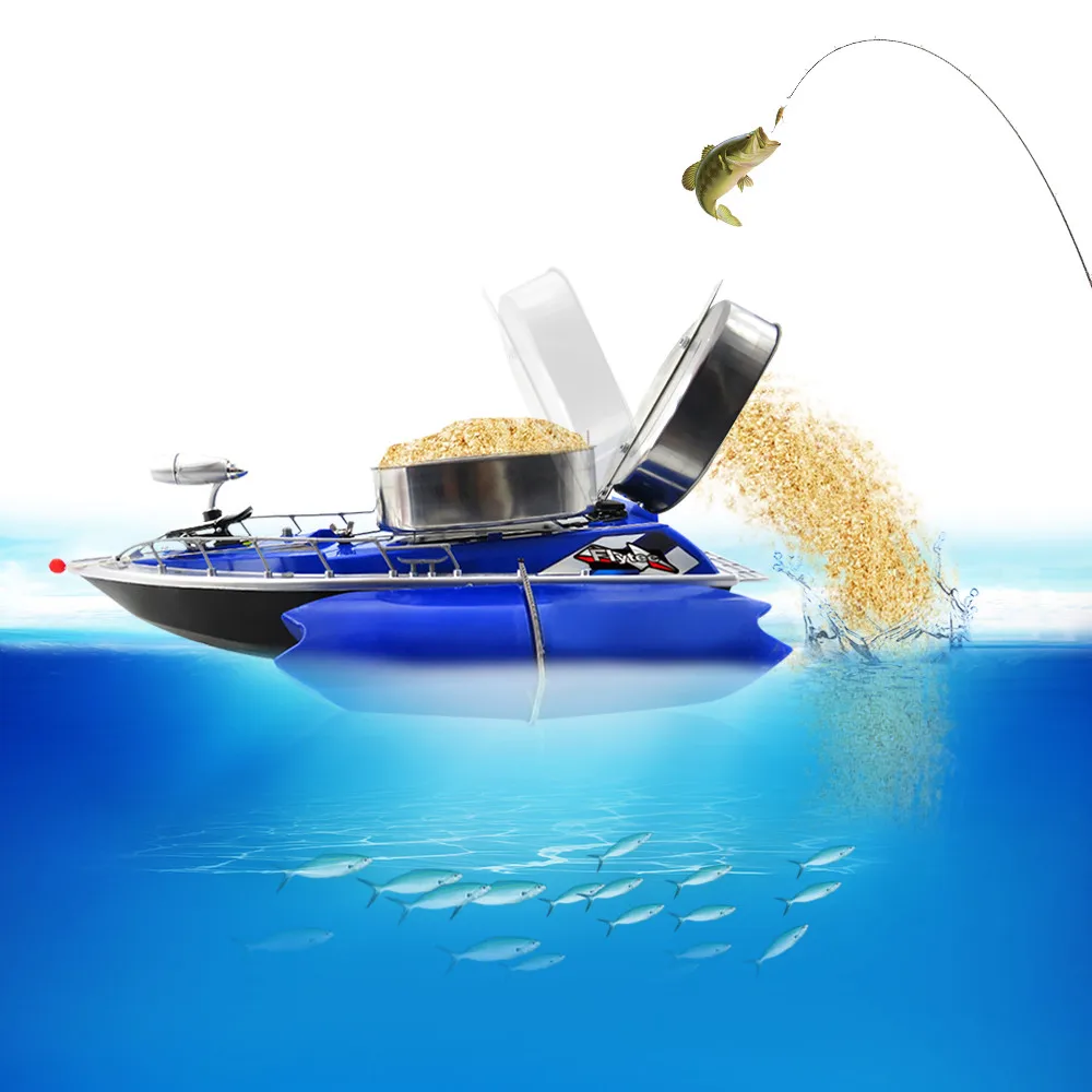 Flytec Electric Fishing Bait RC Boat 300m Remote Fish Finder With Searchlight Flytec Electric Fishing Bait RC Boat 300m Remote Fish Finder With Searchlight