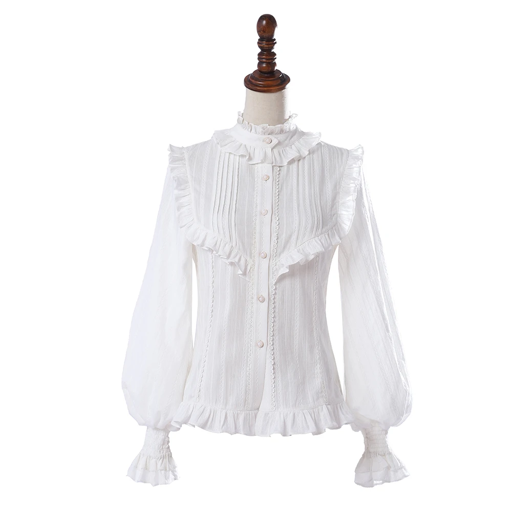 vintage ruffle blouse