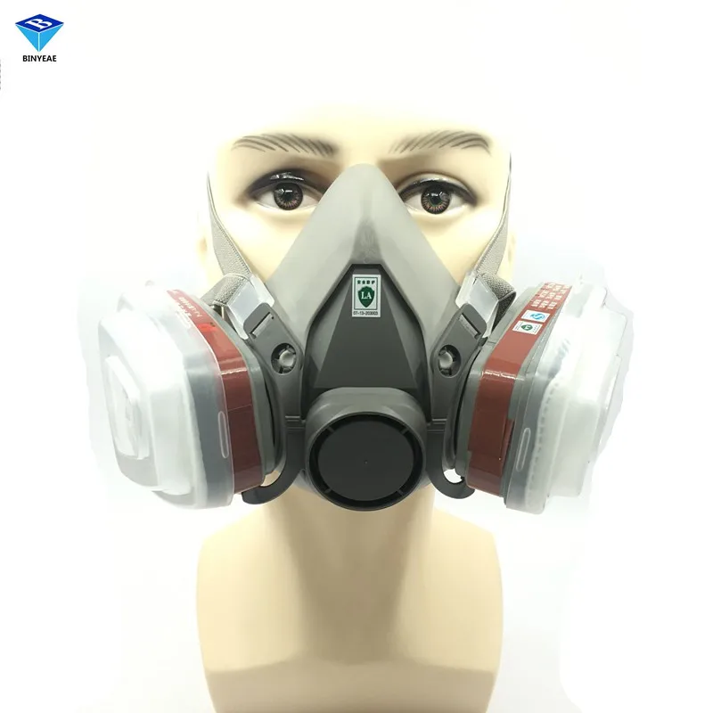 40 Pcs 7PCS 6200 6001 Suit Respirator Painting Spraying Face Gas Mask Medium Dust Maskin Masks