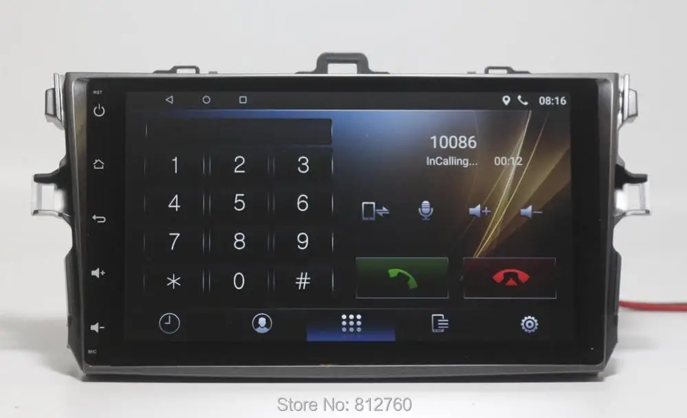 Sale 2G RAM 9" Android 8.1 Car DVD GPS Player for Toyota Corolla 2007 2008 2009 2010 2011 2012 Car Radio Stereo GPS Navigation Wifi 3