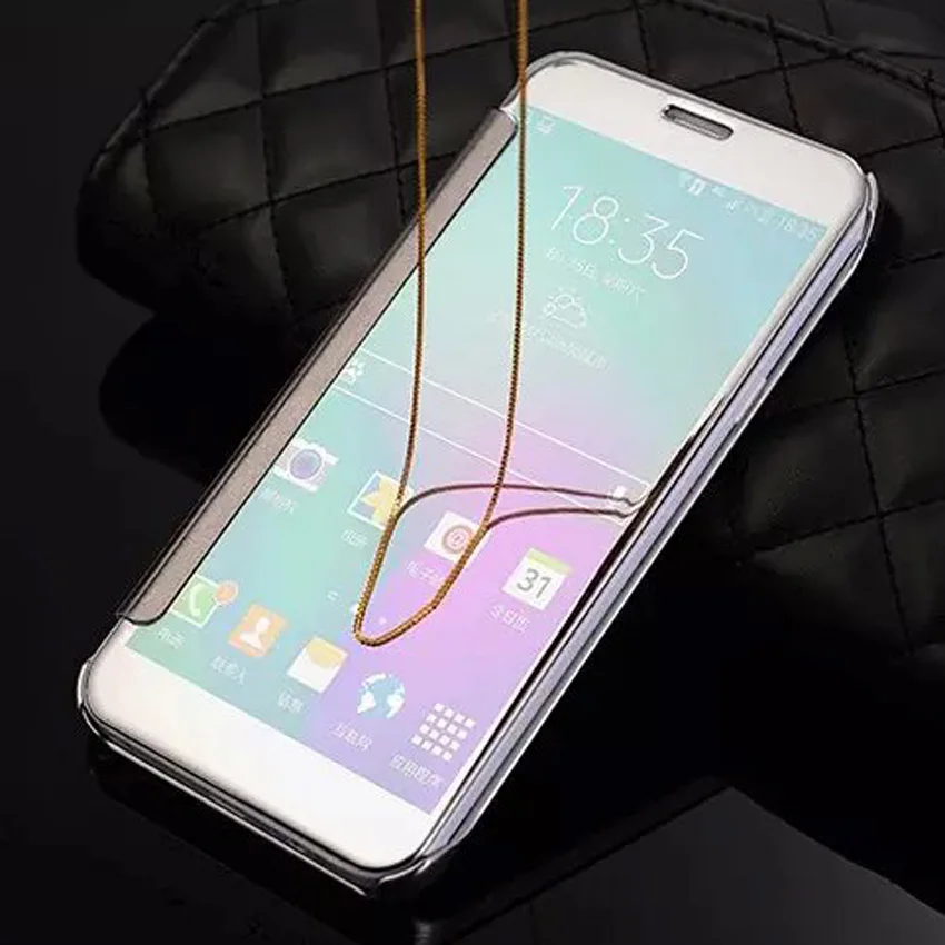 Откидной зеркальный чехол для телефона Samsung Galaxy J5 2015 J3 2016 J 5 3 SM J320 J320FN J500 J500F J500FN J320F