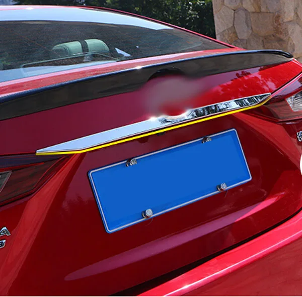 

ACCESSORIES FIT FOR MAZDA 3 AXELA SEDAN 2014 2015 2016 ABS CHROME REAR TRUNK HATCH LIFTGATE DOOR COVER MOLDING BAR STRIP