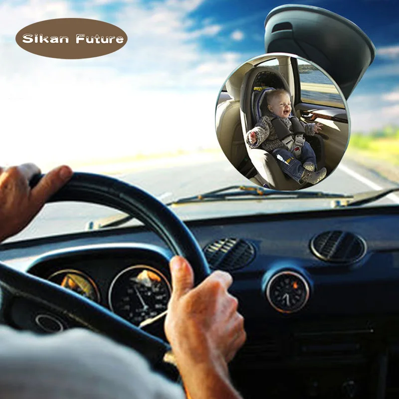 

Rotation Car Baby Mirror Acrylic Suction Back View Rearview Mirror Baby Rear Ward Facing Kids Infant Auto Safety Accessories