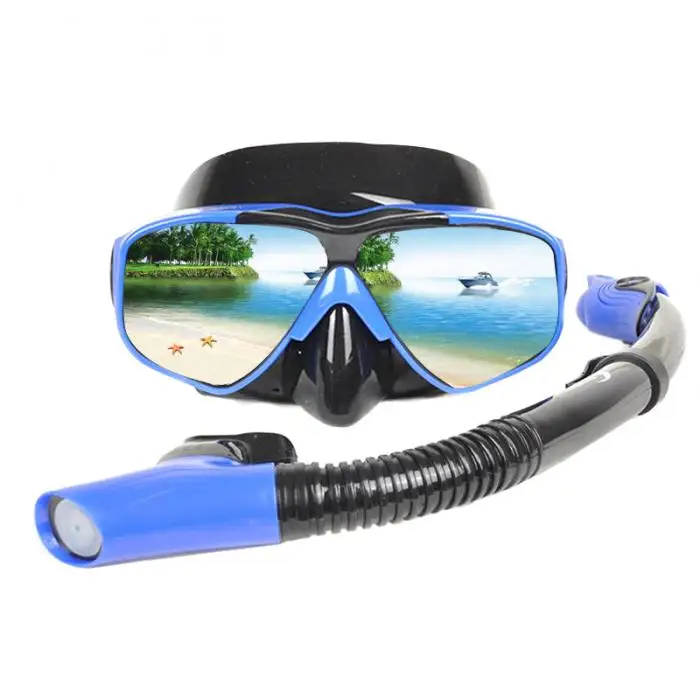 Плавание трубка с анти-туман прозрачный широкий очки для видимости для лета Дайвинг C55K распродажа