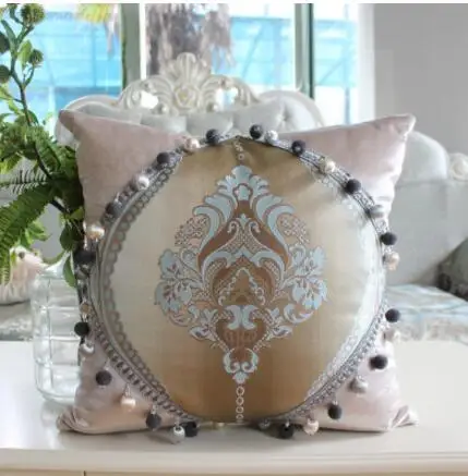 

Luxury European Pillow Cover Luxury Leather Sofa Cushion Cover Sample Room Back Office Car Backrest Pillow Case
