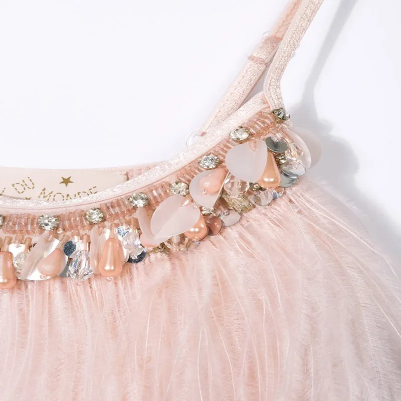 New-Handmade-Princess-Dresses-for-Girls-Summer-Swan-Feather-Drill-Sequins-Pearl-Dress-Girls-Birthday-Wedding (1)