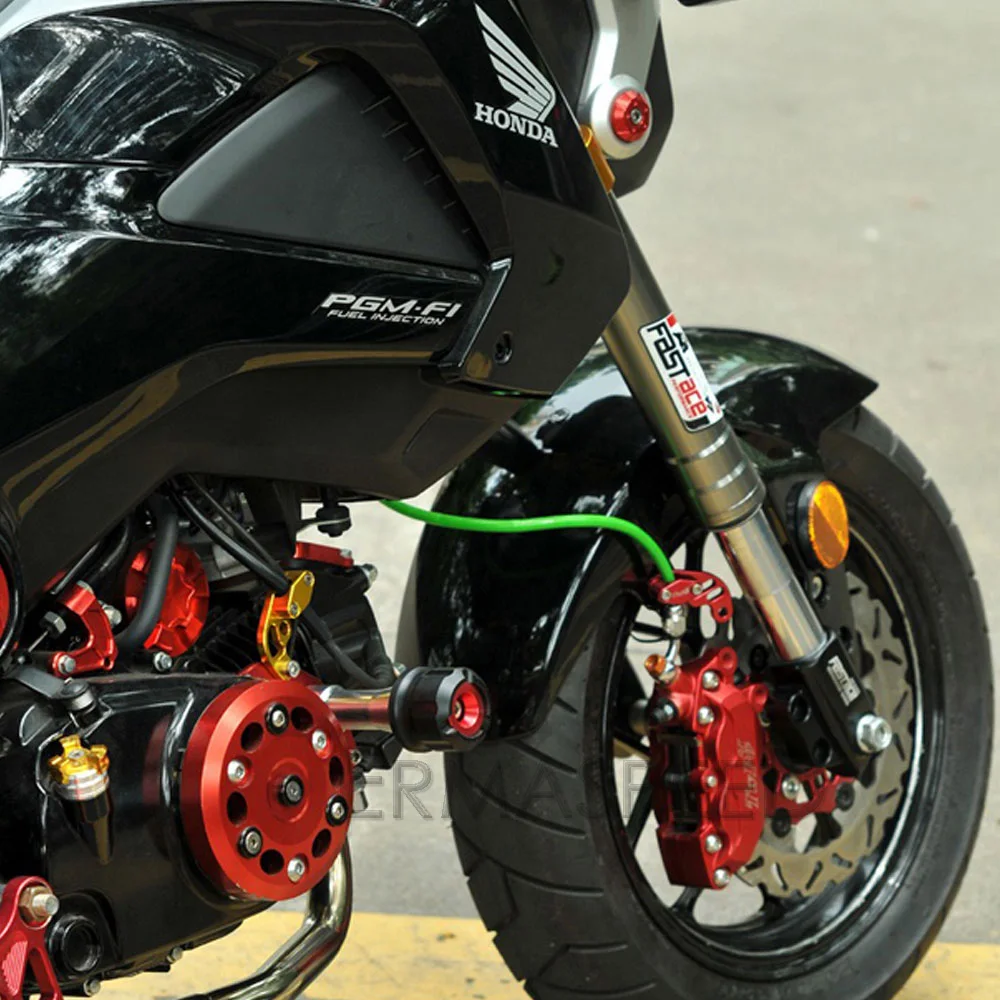 Пара CNC алюминиевая мотоциклетная Рама Ползунки Краш Pad обтекатель протектор модифицированные аксессуары черный красный золотой синий для Honda MSX125
