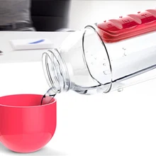 600 мл My Bottle Sports drinking Combine ежедневный контейнер для таблеток, органайзер для напитков, воды, Пластиковый шейкер ABS ULKNN