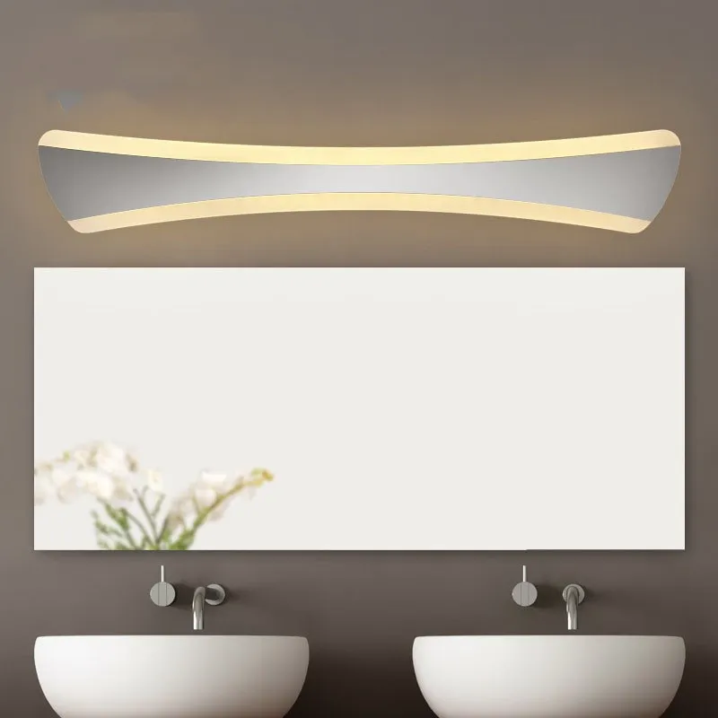 

Free shipping 14W 15W Waterproof led mirror light 42cm 55cm Acrylic led lighting for bathroom with led driver AC85-265V