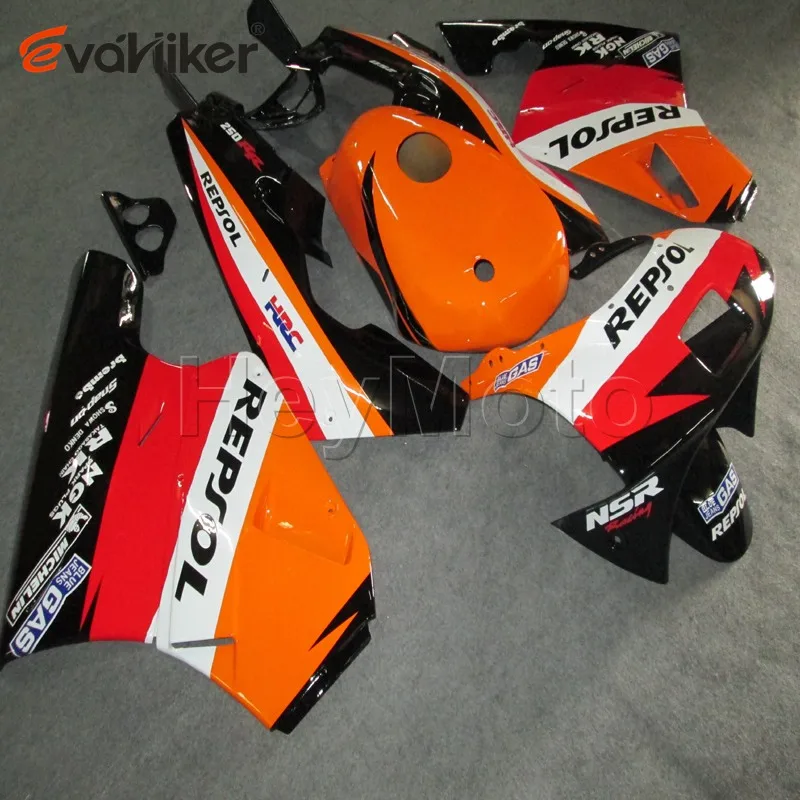 Пользовательский капот мотоцикла для NSR250R MC18 1988-1989 ABS мотоцикл обтекатель+ 5 подарков+ желтый H2 - Цвет: F
