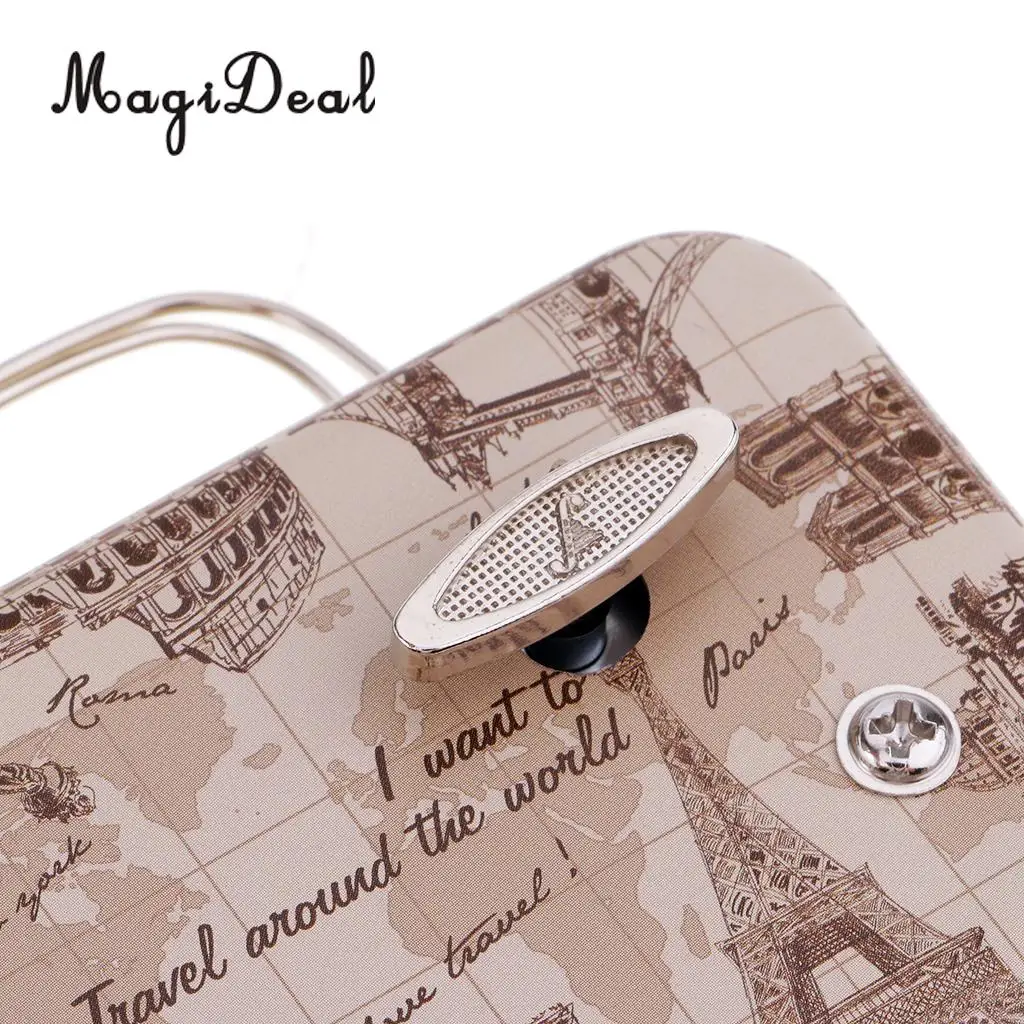 MagiDeal Play 'Innocent' Luggage Suitcase Wind-up Miniature Music Box for Girls Christmas Gift