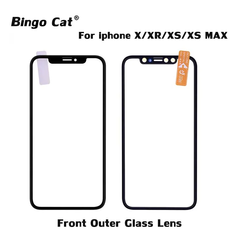 

Original New Front Screen Outer Glass Lens Replacement for iPhone X XR XS max Touch Panel Replacement Repair Parts